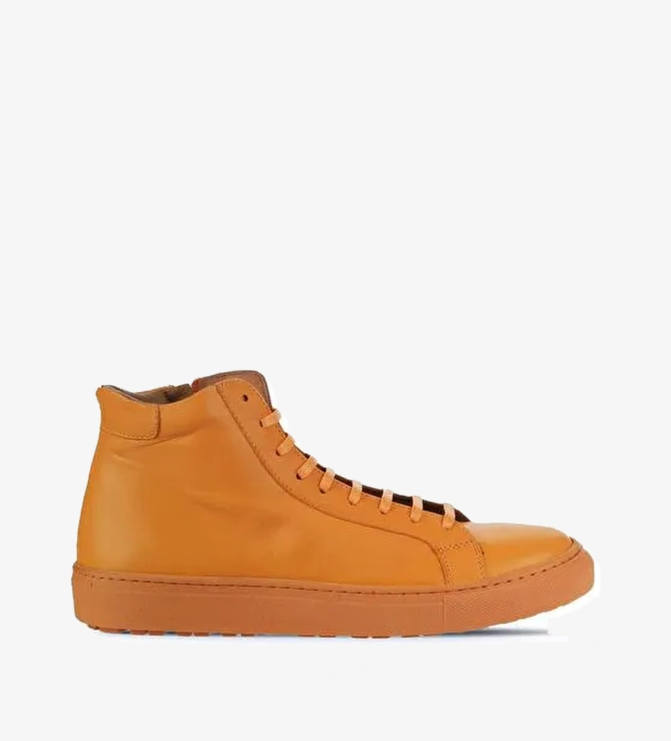 Bueno Shoes Turuncu Deri Kadın Düz Bot 01wz7700 - Görsel 1