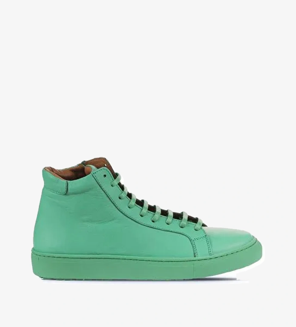 Bueno Shoes Yeşil Koyu Deri Kadın Düz Bot 01wz7700 - Görsel 1