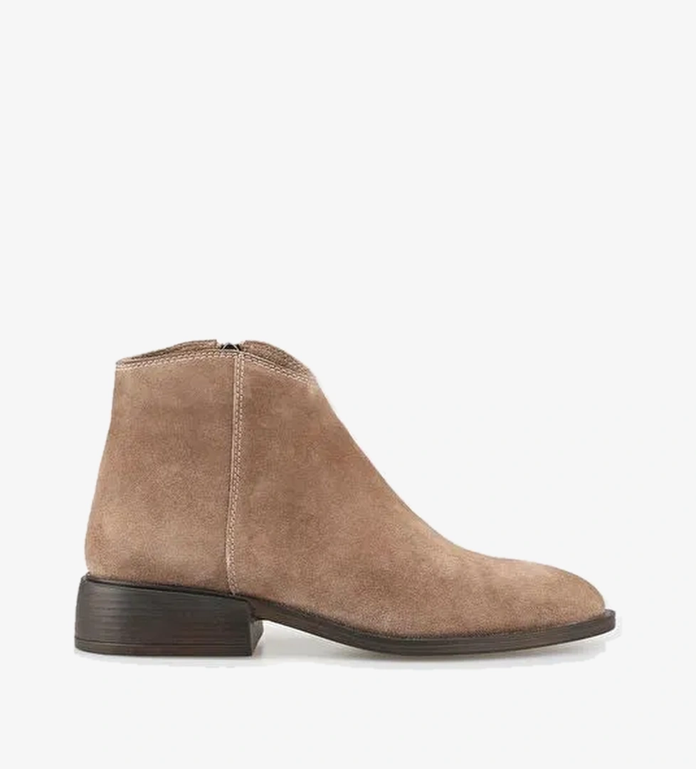 Vizon Deri Kadın Klasik Bot - Görsel 1