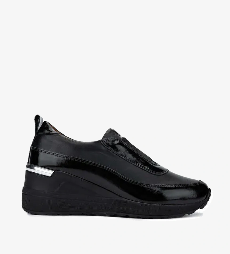 Tamer Tanca Siyah Kadın Deri Günlük Ayakkabı 599 4024-401 BN AYK SK24-25 - Görsel 1