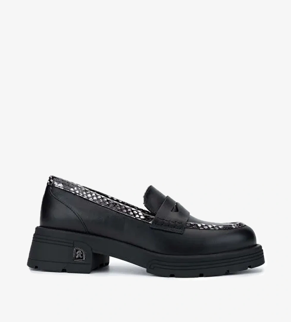 Tamer Tanca Bej Kadın Deri Loafer 33 2000-1 BN AYK SK24-25 - Görsel 1