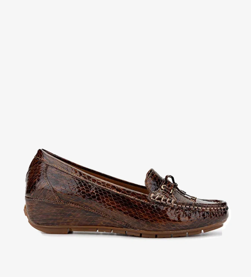 Tamer Tanca Siyah Kadın Deri Loafer 1065 128-06 BN AYK SK24-25 - Görsel 1