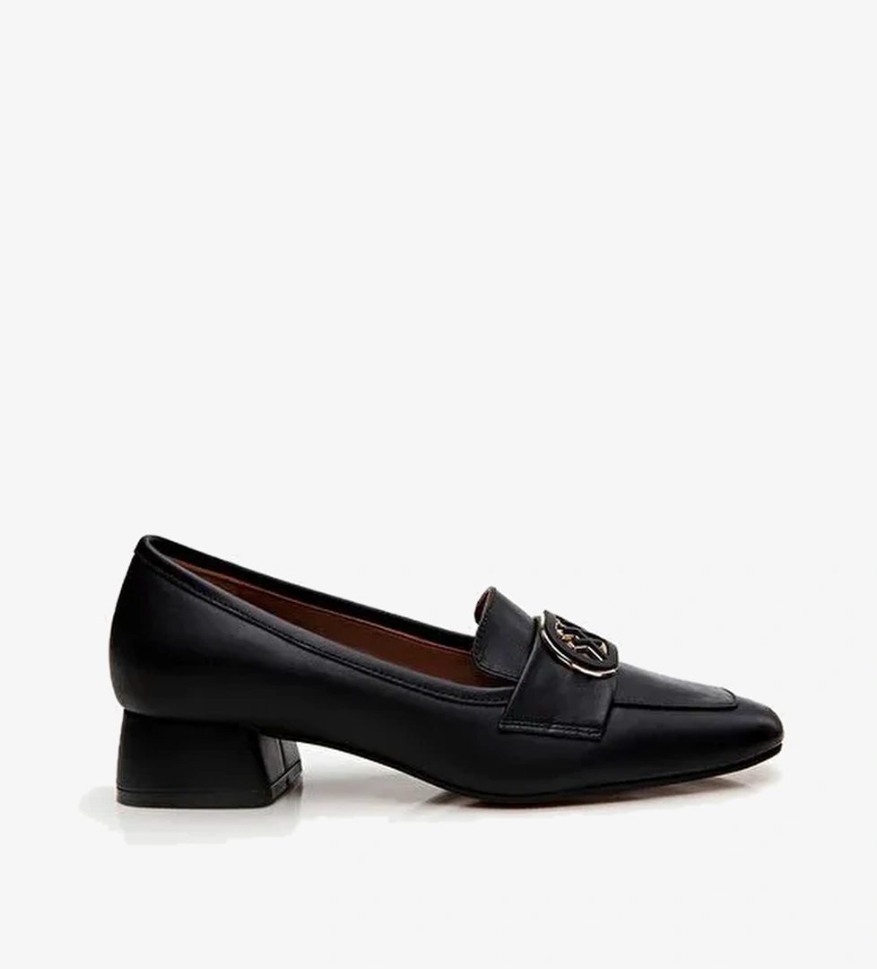Hotiç Siyah Kadın Deri Loafer 01AYH293440A100 - Görsel 1