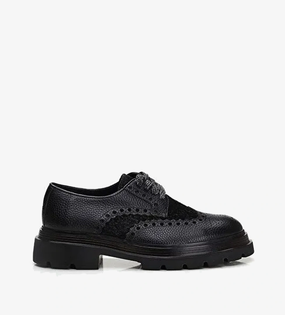 Hotiç Siyah Erkek Deri Günlük Ayakkabı 02AYH292190A100 - Görsel 1