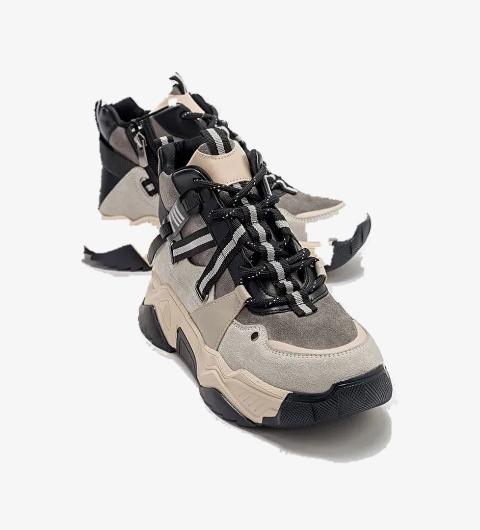 CLARA Buz Siyah Kadın Spor Bot - Görsel 1