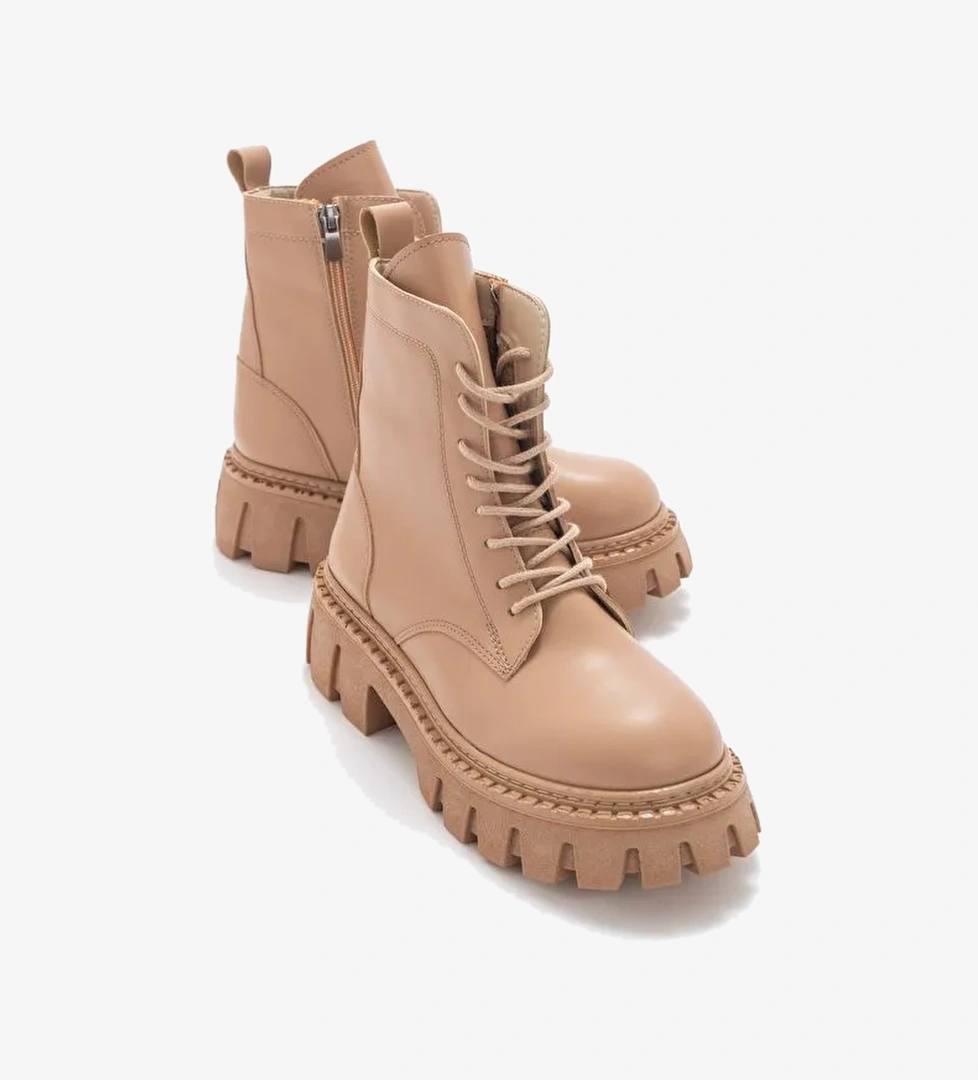 TOOL Koyu Bej Kadın Bot - Görsel 1