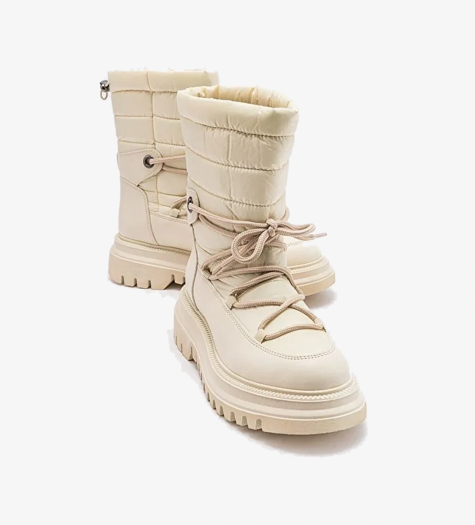 WELD Bej Cilt Kadın Kar Botu - Görsel 1