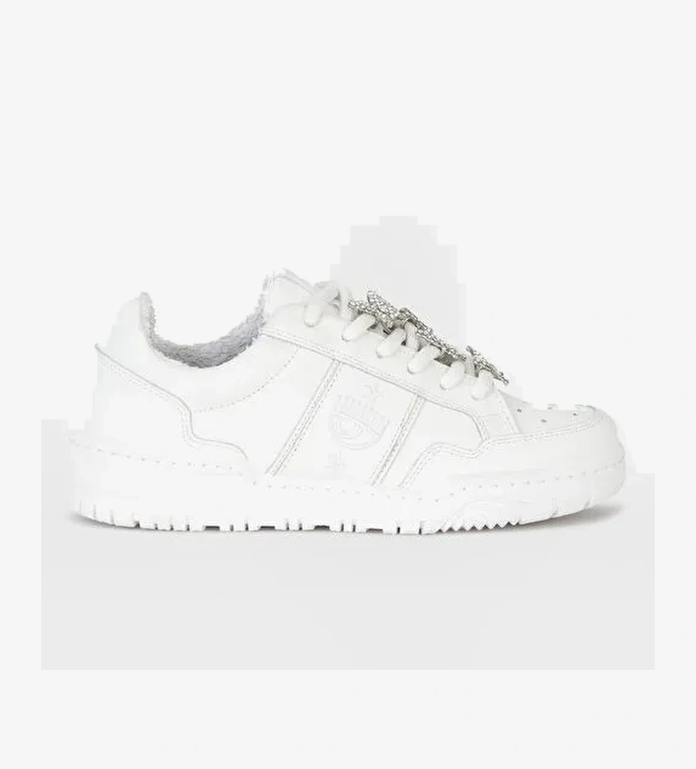 Chiara Ferragni Chiara Ferragni Beyaz Kadın Deri Sneaker CF3405_009 model görseli