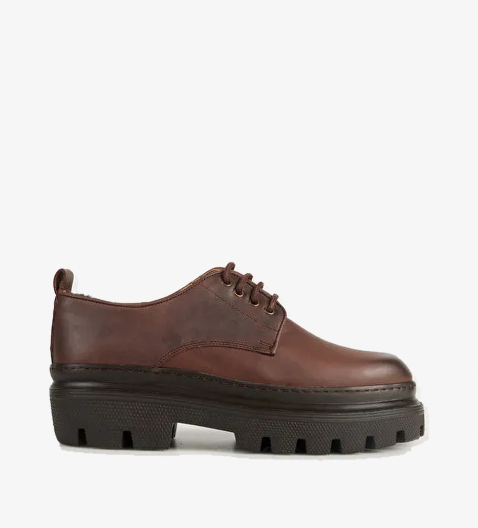 Fabrika Kahverengi Erkek Deri Günlük Ayakkabı MENGA-BARNABY - Görsel 1