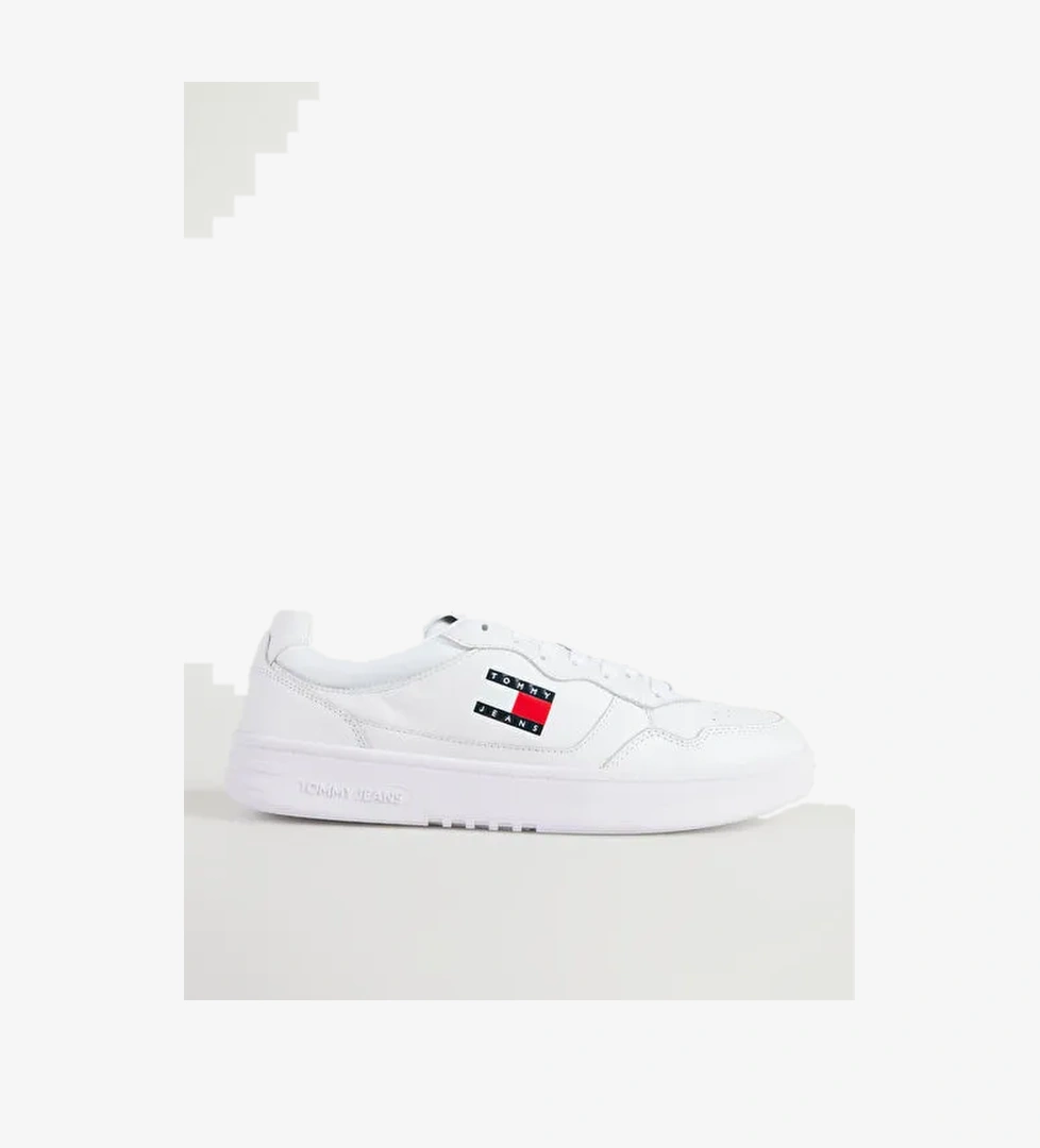 Tommy Hilfiger Tommy Hilfiger Beyaz Erkek Deri Sneaker (NEW)TJM CUPSOLE LEATHER ESS model görseli