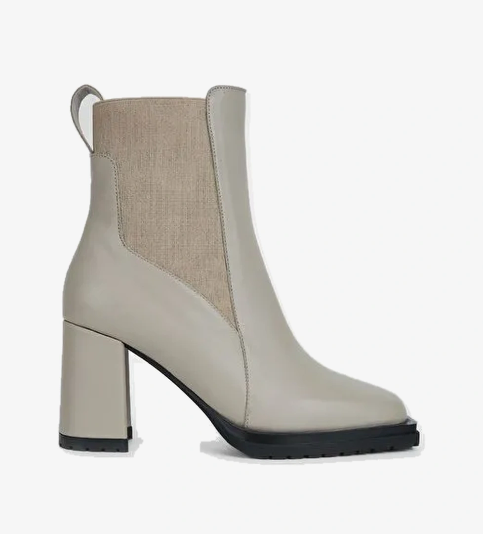 Valmenti Kadın Vizon Hakiki Deri Casual Bot - Görsel 1