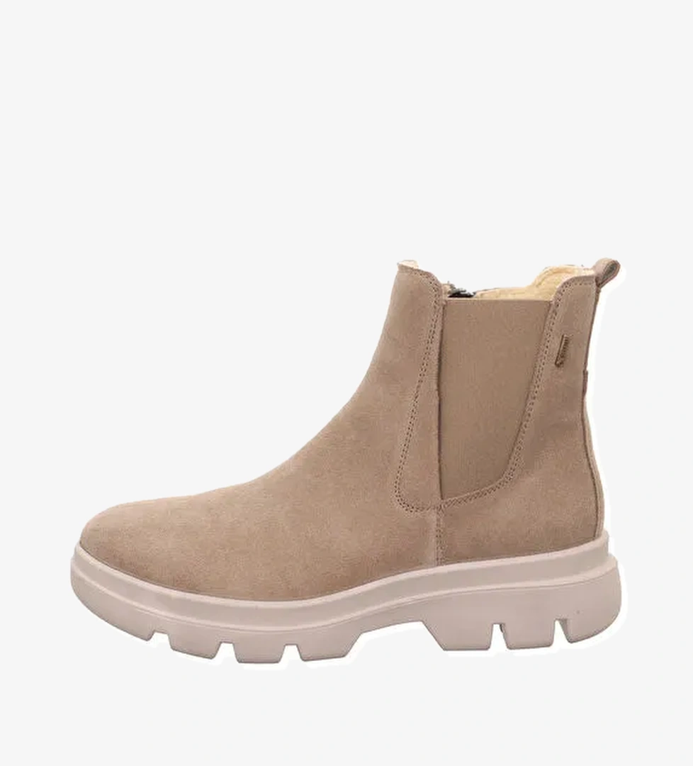 Legero Legero Bej Siyah Kadın Süet Deri Bot 2-000329 model görseli