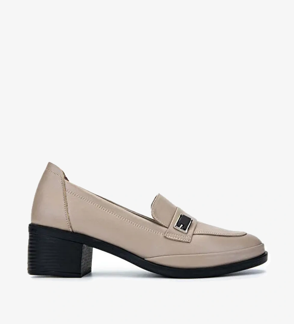 Tamer Tanca Kadın Hakiki Deri Vizon Makosen Ayakkabı - Görsel 1