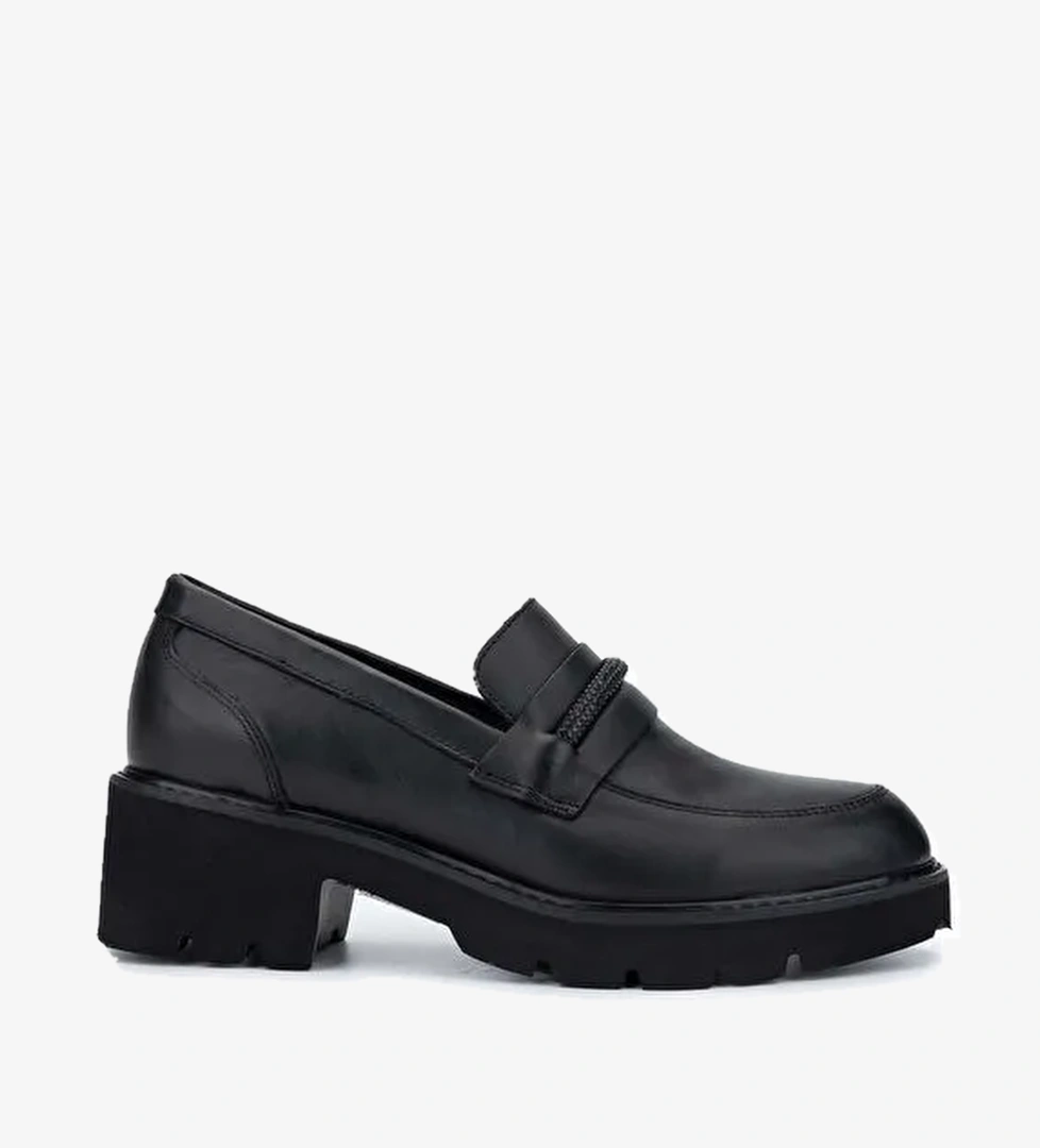 Tamer Tanca Siyah Kadın Rugan Loafer 231 307 BN AYK SK24-25