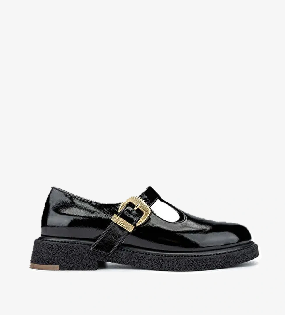 Tamer Tanca Siyah Kadın Süet Günlük Ayakkabı 1061 2259 BN AYK SK24-25 - Görsel 1