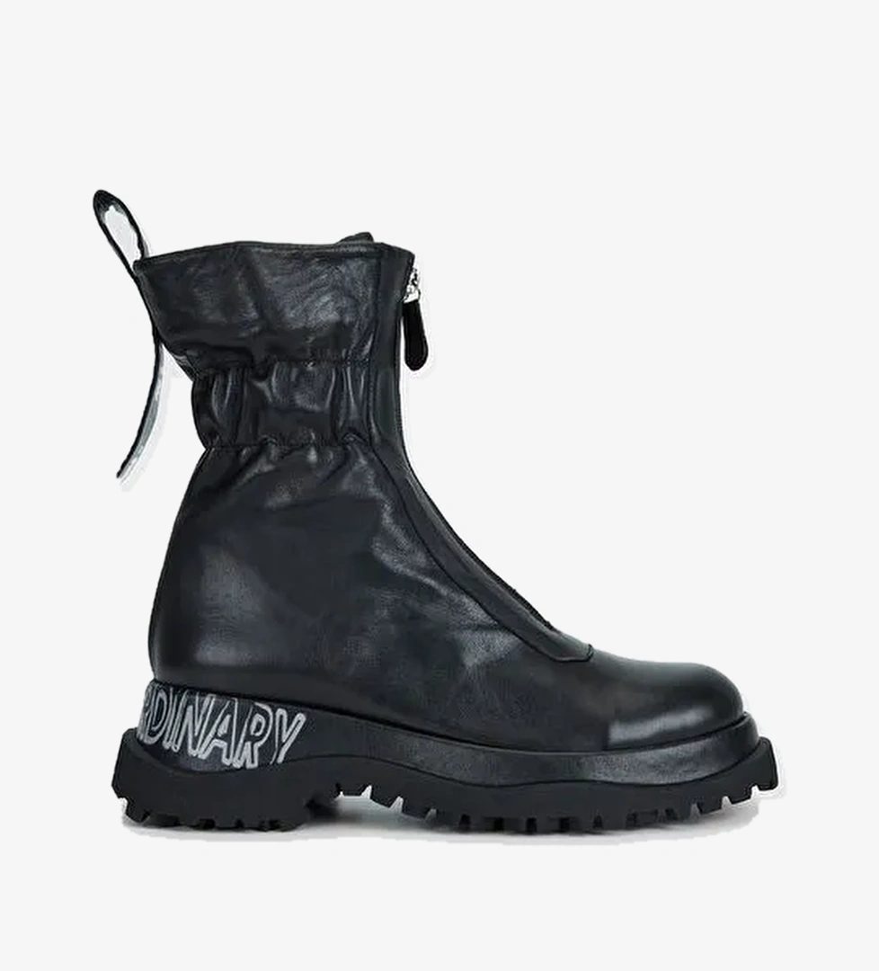 Valmenti Orıonex Kadın Siyah Hakiki Deri Casual Bot - Görsel 1