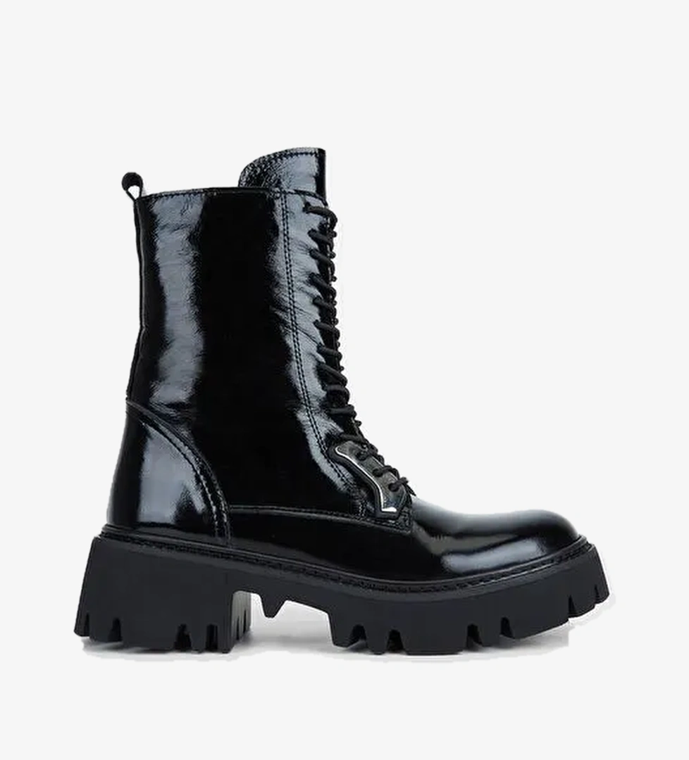 Valmenti Chic Kadın SIYAH KRSK RGN Hakiki Deri Casual Bot - Görsel 1