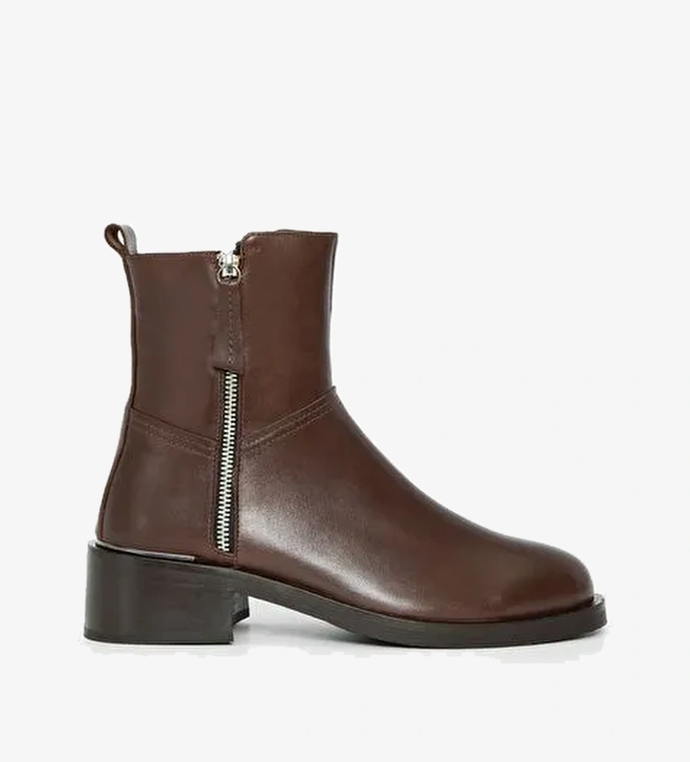 Valmenti Lyrion Kadın Kahve DR Hakiki Deri Casual Bot - Görsel 1