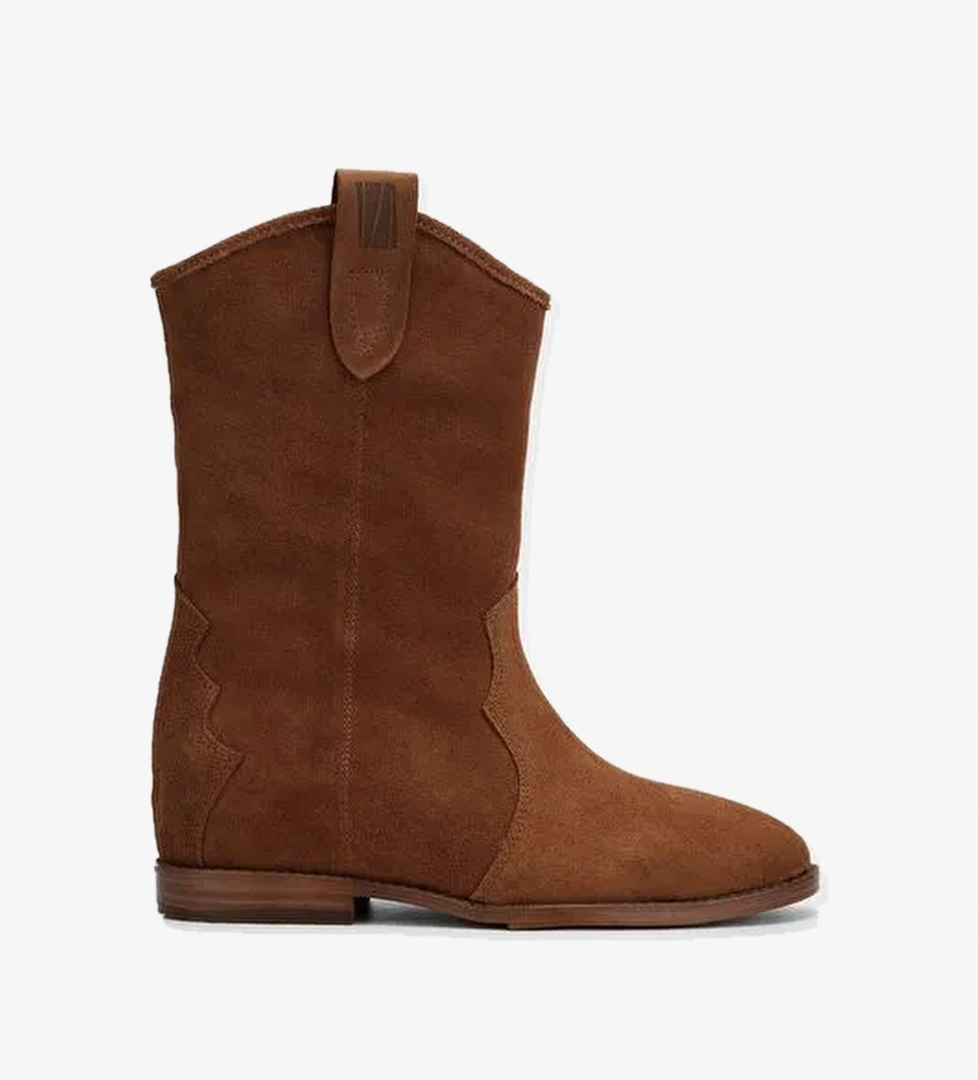 Valmenti Draco Kadın Taba Süet Hakiki Deri Casual Bot - Görsel 1