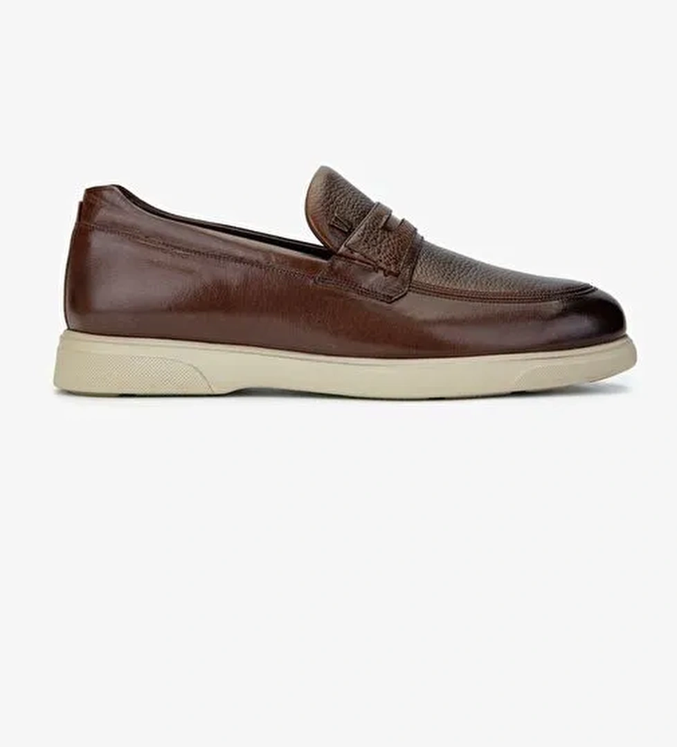 Valmenti Siyah Erkek Deri Loafer 1047 554 ERK AYK SK24-25 - Görsel 1