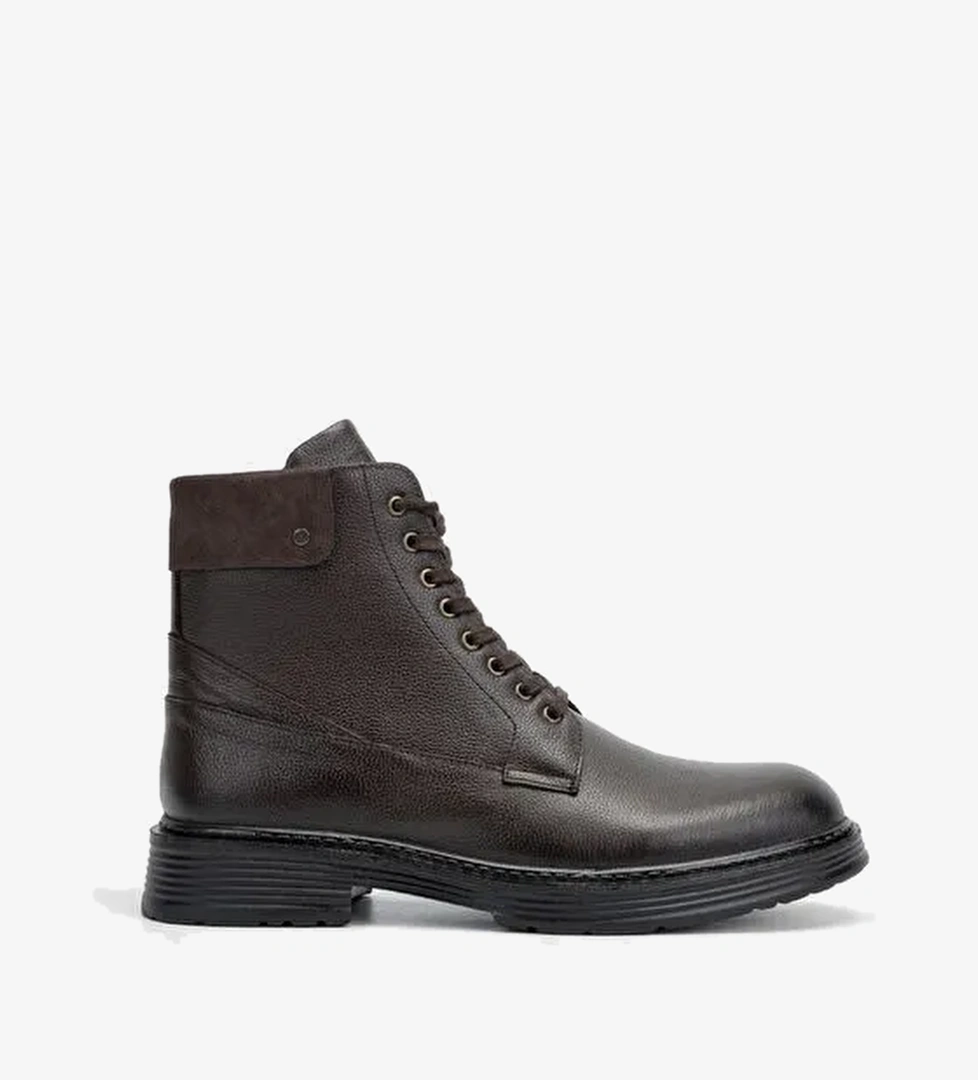 Valmenti Erkek Kahverengi Floter Hakiki Deri Casual Bot - Görsel 1