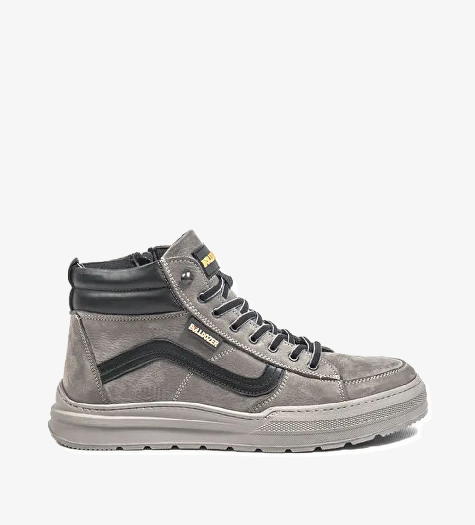 Bulldozer Bulldozer Siyah Gri Erkek Deri-kumaş Deri Bot Bul-250117 model görseli