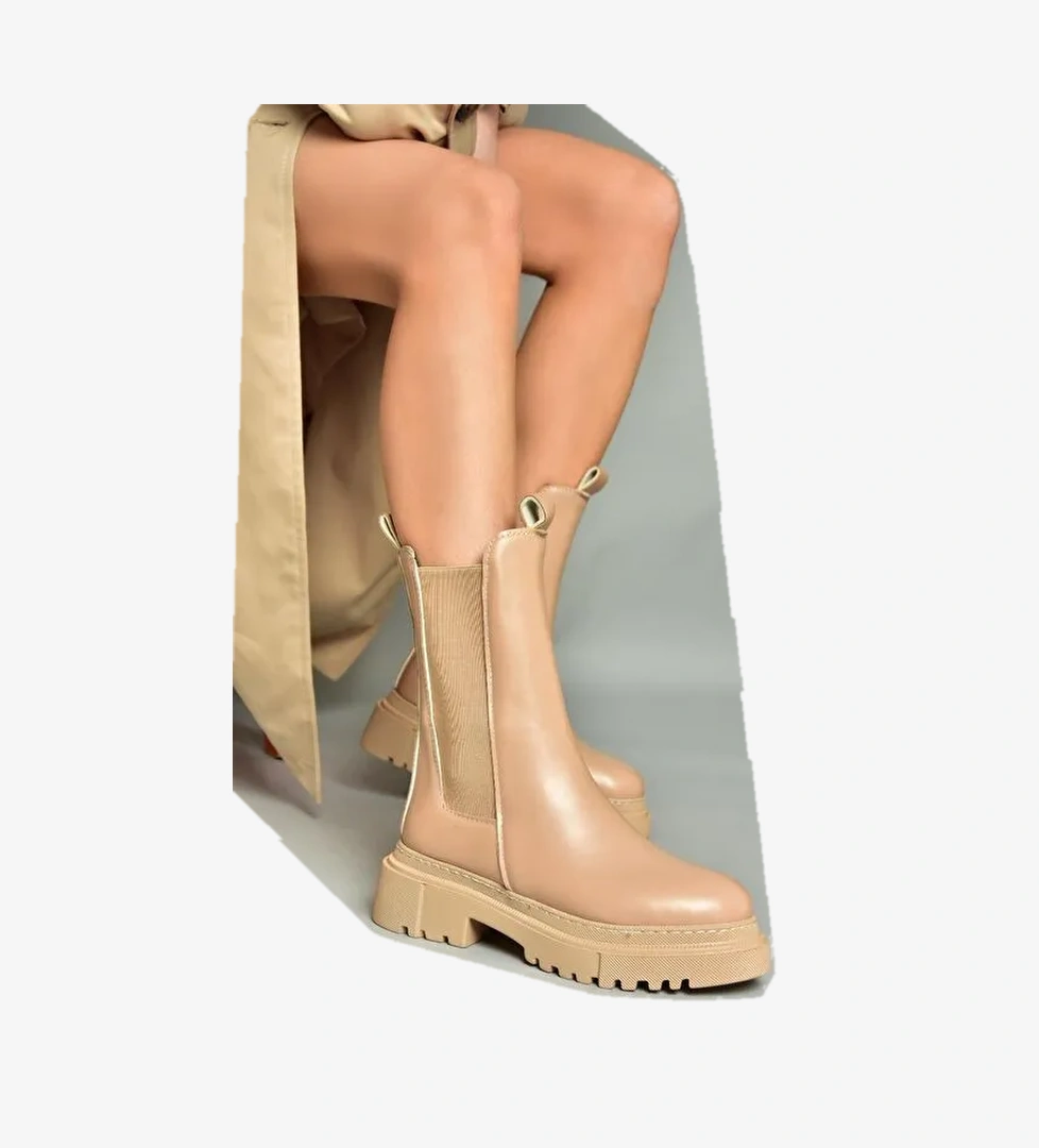 N280349009 Ten Kalın Tabanlı Günlük Kadın Bot - Görsel 1