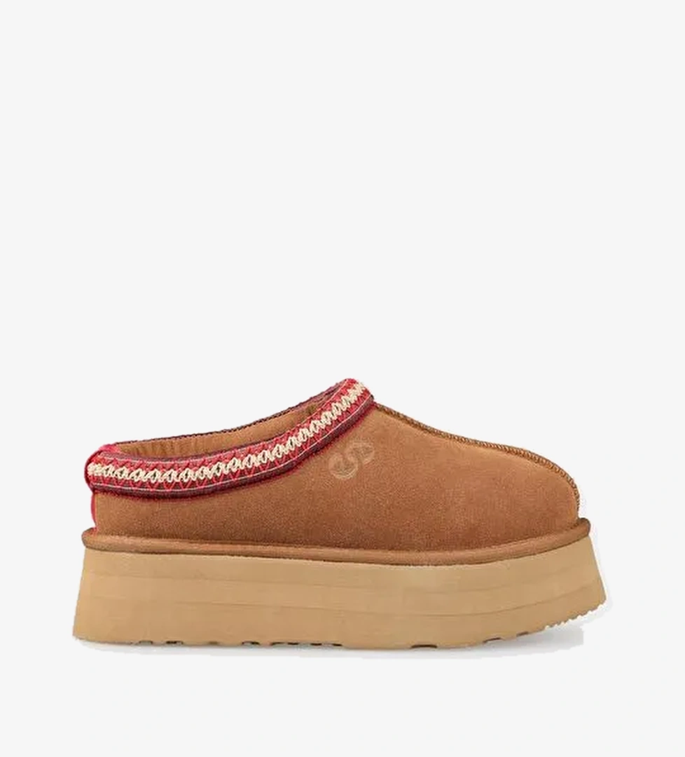 Camel Deri Kadın Spor Terlik - Görsel 1