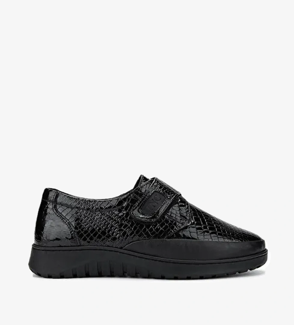 Tamer Tanca Kadın Hakiki Deri Siyah Casual Ayakkabı - Görsel 1