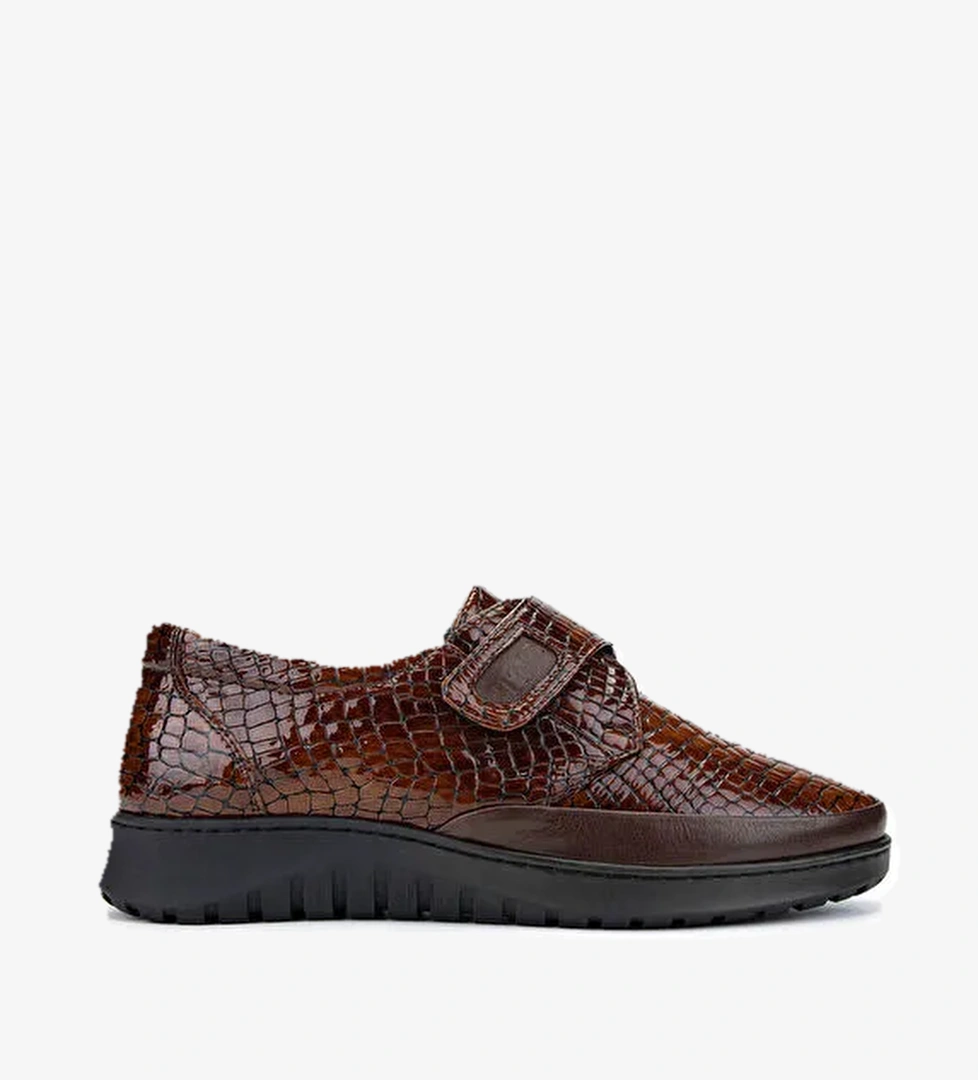 Tamer Tanca Kadın Hakiki Deri Kahverengi Casual Ayakkabı - Görsel 1