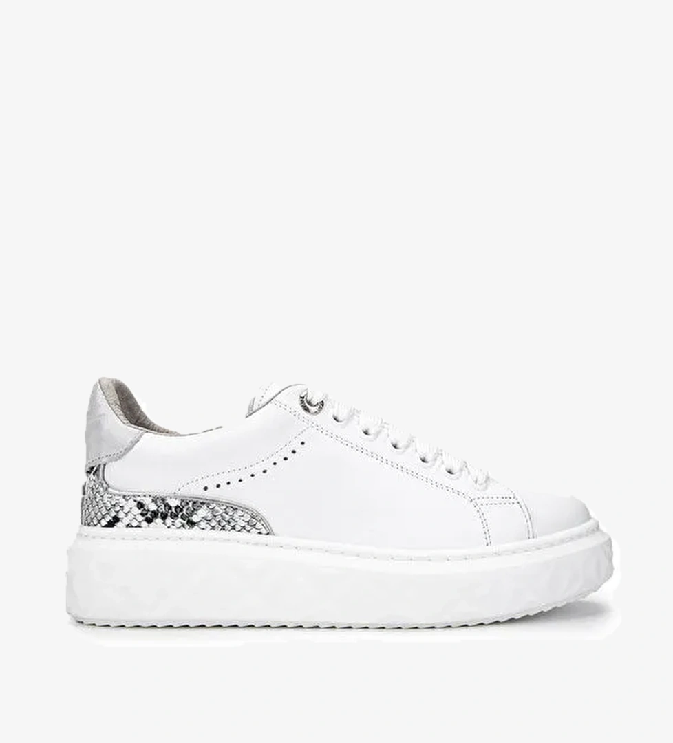 Tamer Tanca Kadın Hakiki Deri Beyaz Sneakers & Spor Ayakkabı - Görsel 1