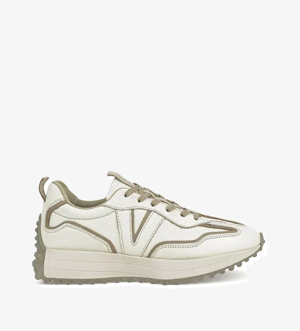 Ziya Krem-Bej Kadın Deri Sneaker 1231000 4660_004 - Görsel 1