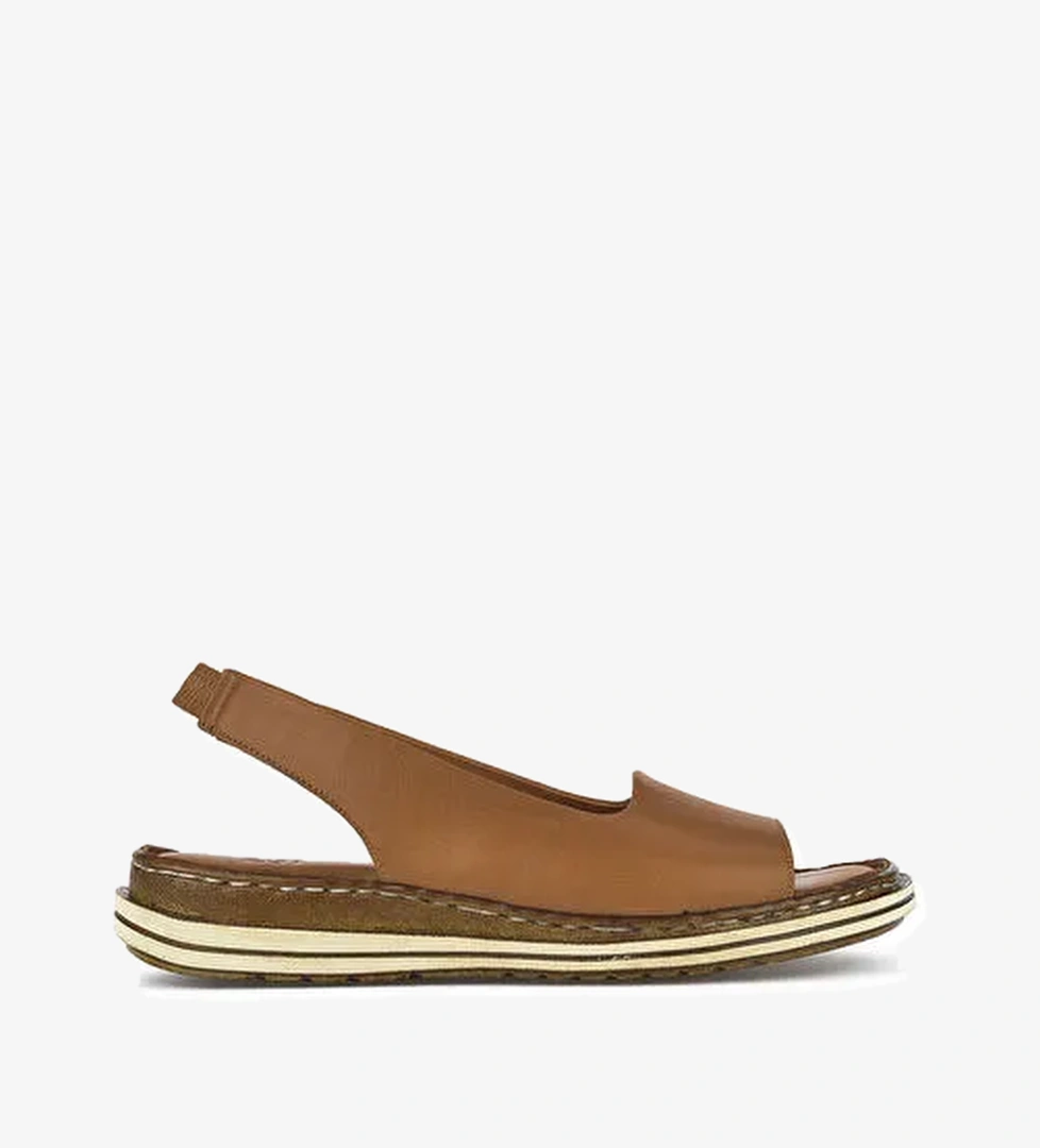 Ziya Taba Kadın Deri Sandalet 1311008 016_320 - Görsel 1