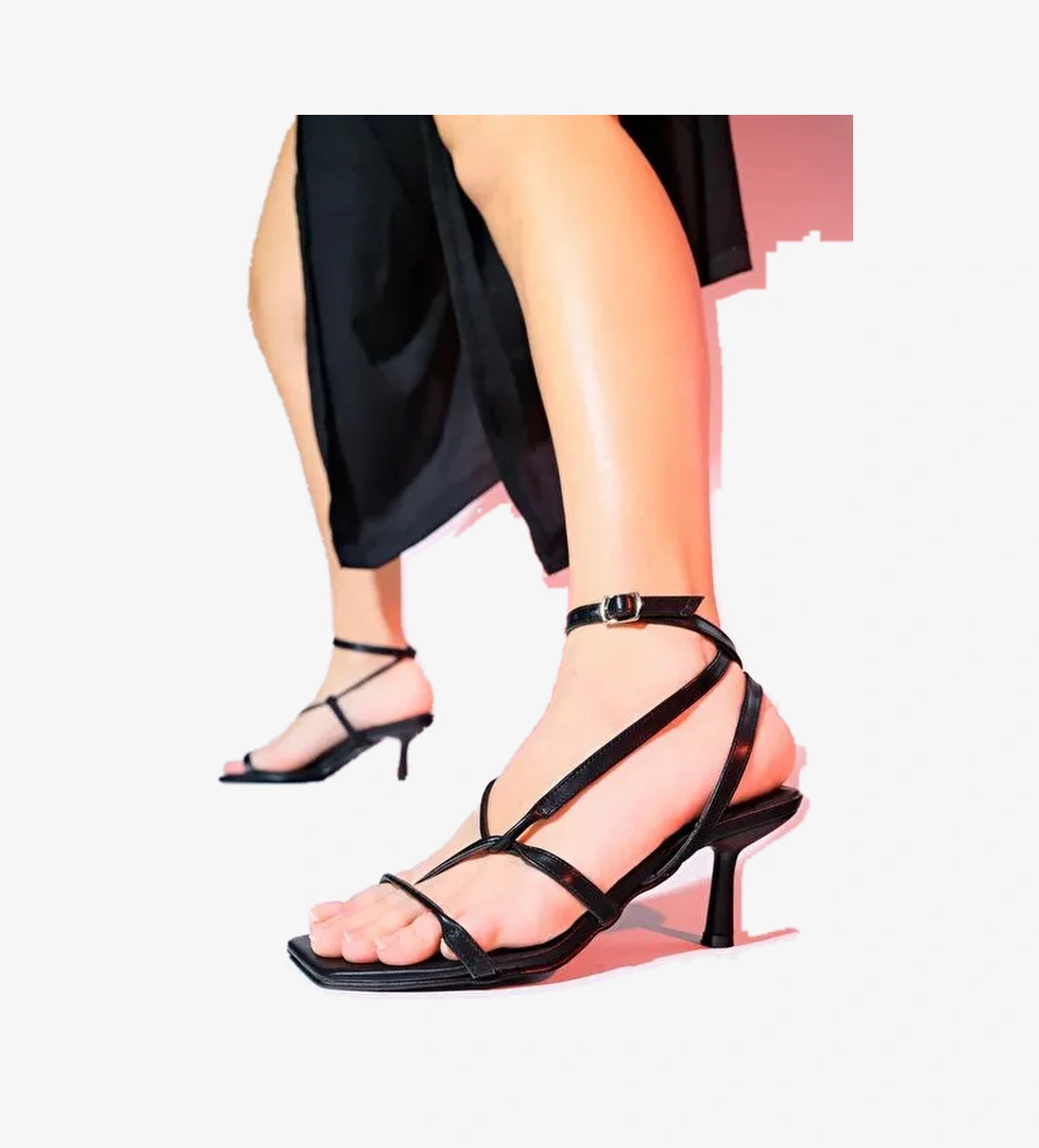 Luvi Shoes Beyaz Kadın Topuklu Sandalet 21-849 - Görsel 1