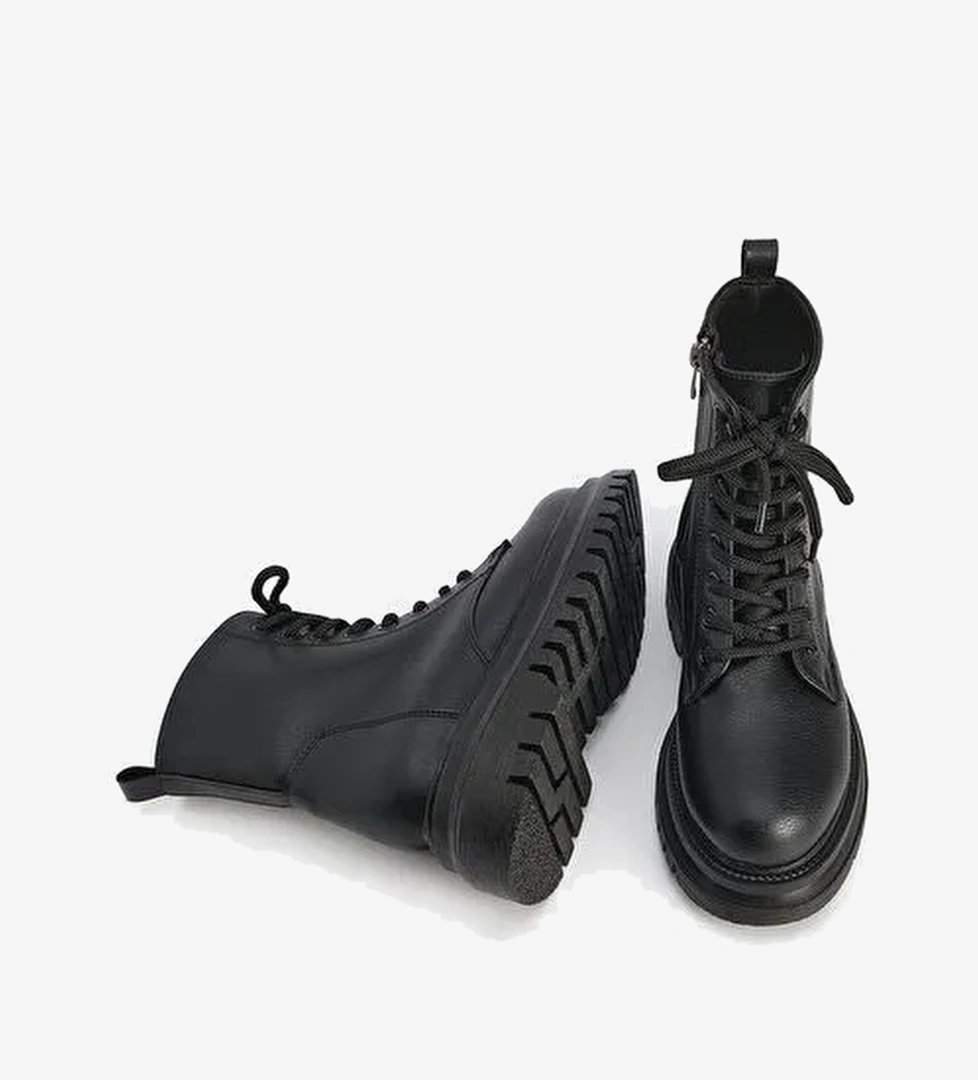 Marjin Kadın Postal Bot Vesin Siyah - Görsel 1