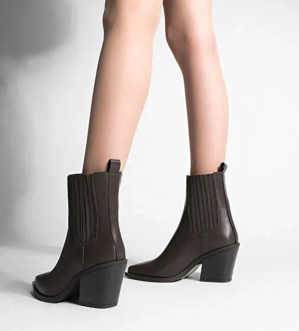 Kadın Western Bot Erbe Kahve - Görsel 1