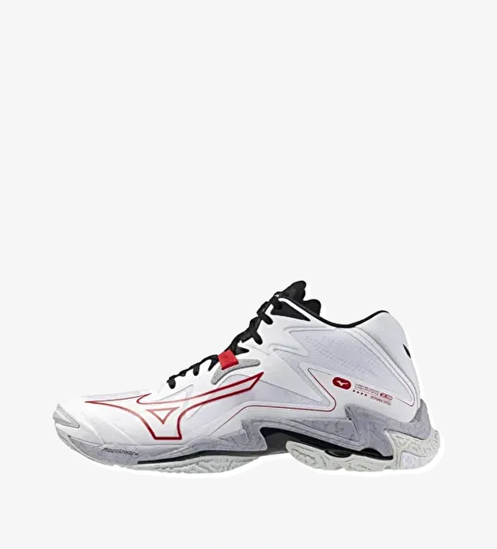 Wave Lightning Z8 MID Unisex Voleybol Ayakkabısı Beyaz / Gri - Görsel 1