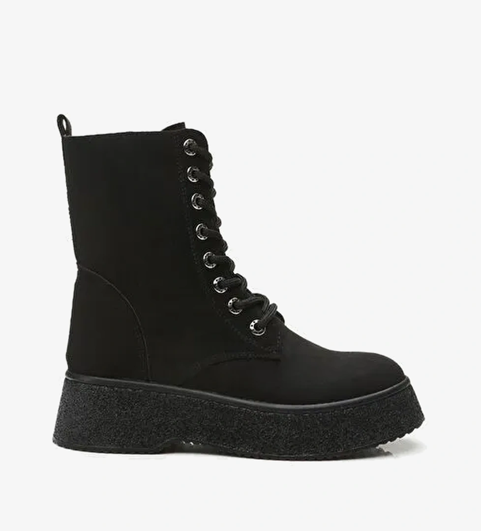 Siyah Kadın Düz Bot - Görsel 1