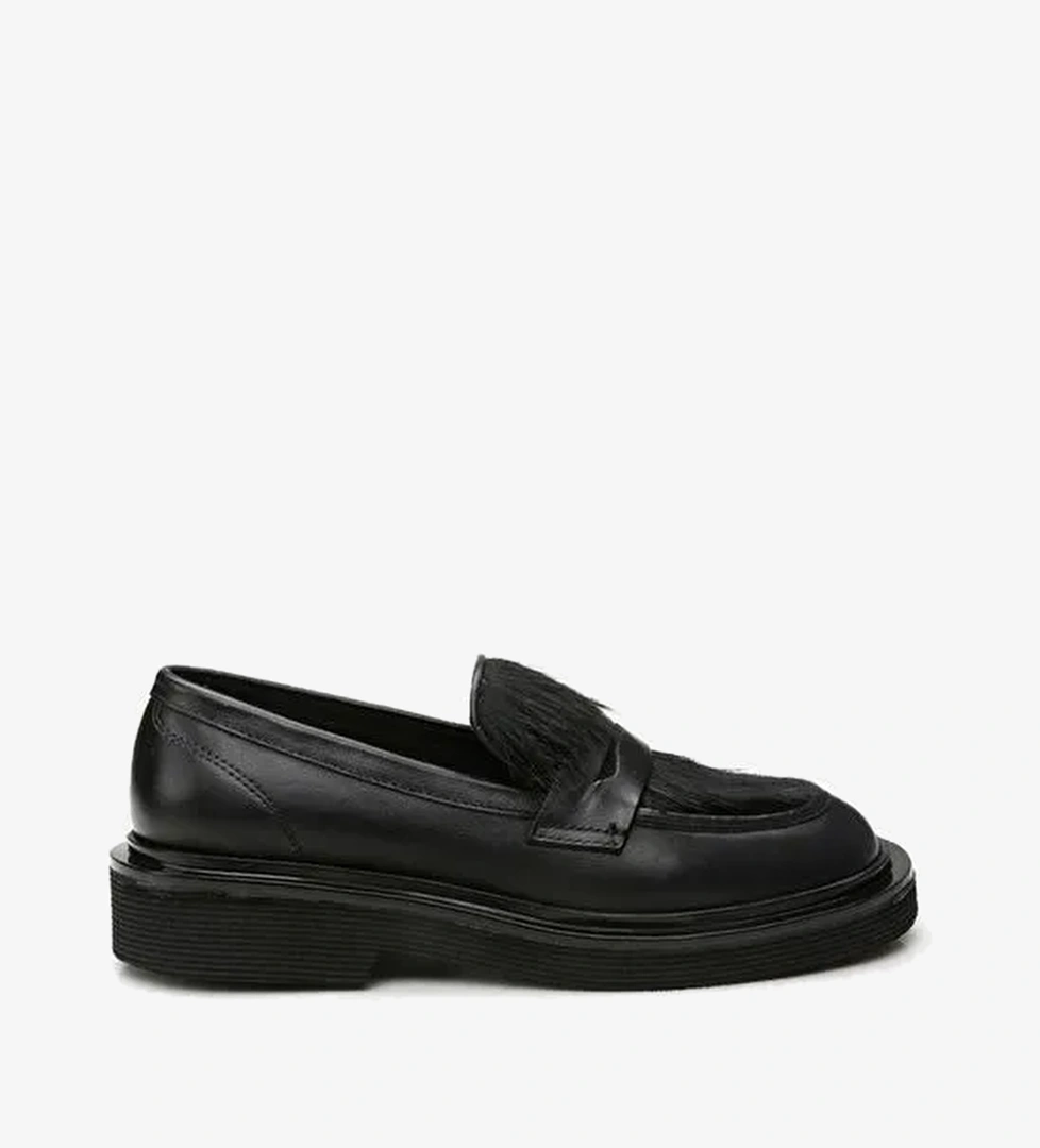 Hotiç Siyah Kadın Deri Loafer 01AYH293750A100 - Görsel 1