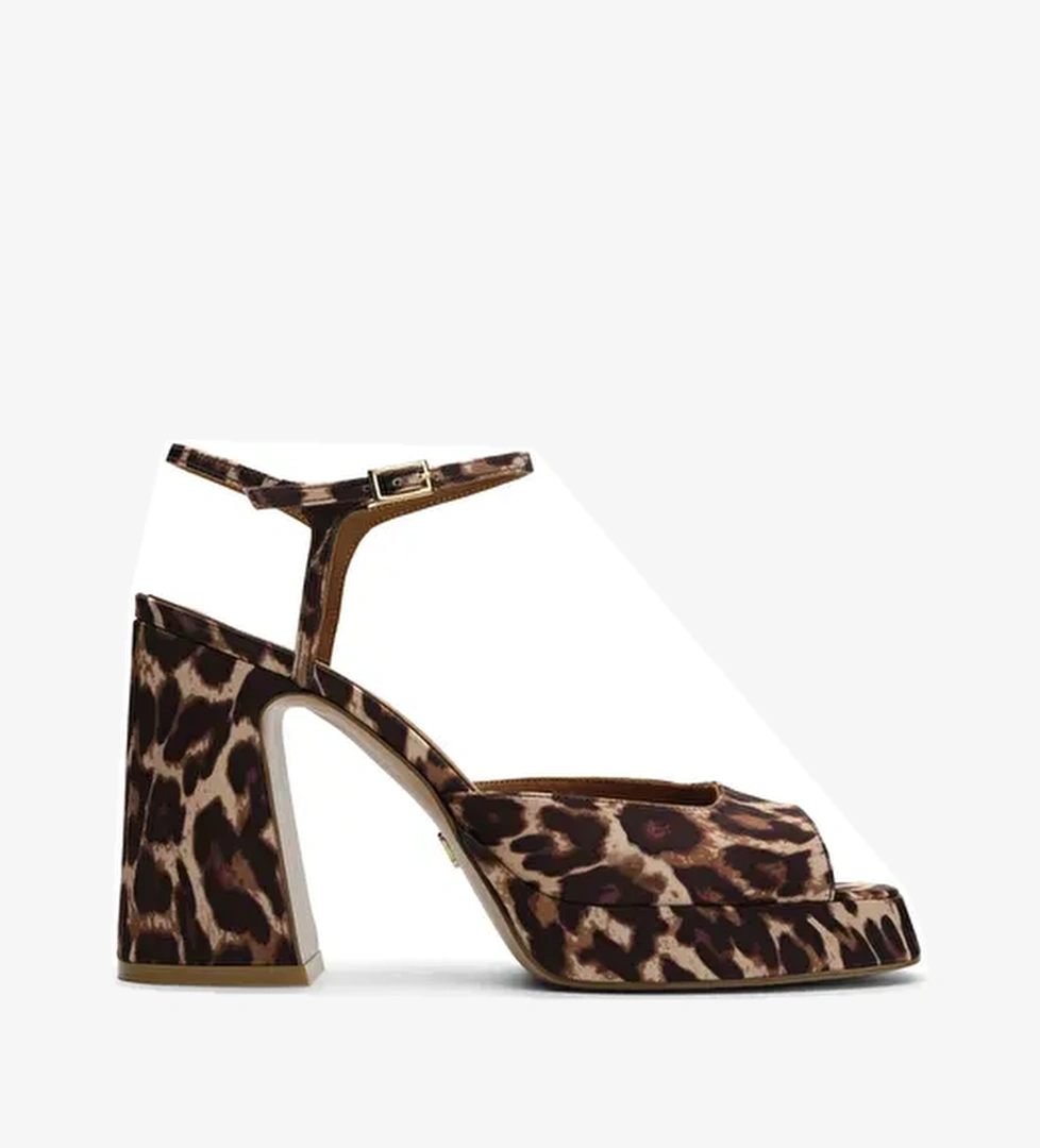 Jabotter Çok Renkli Kadın Saten Platform Topuklu Ayakkabı JAB4561