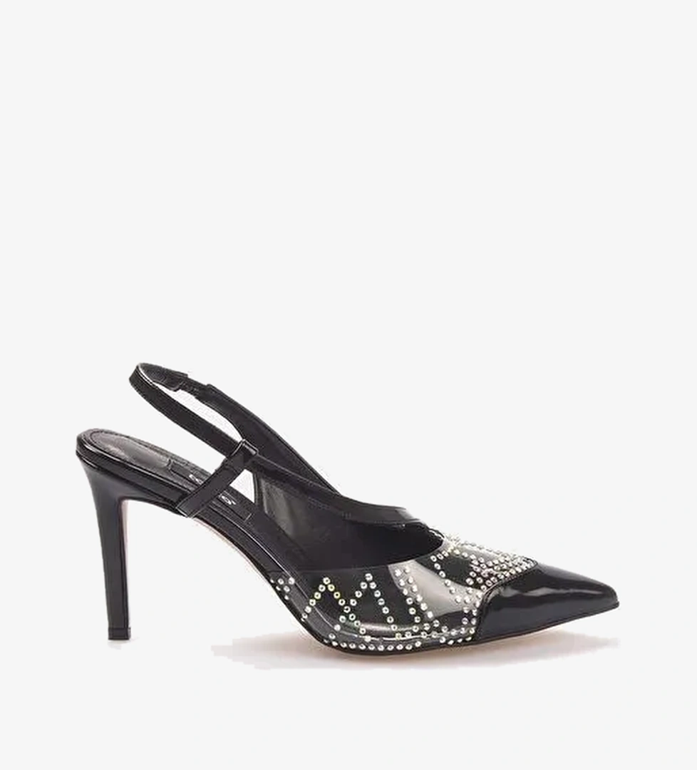 Kemal Tanca Siyah Kadın Rugan Abiye Ayakkabı 241TCK864 1190 - Görsel 1