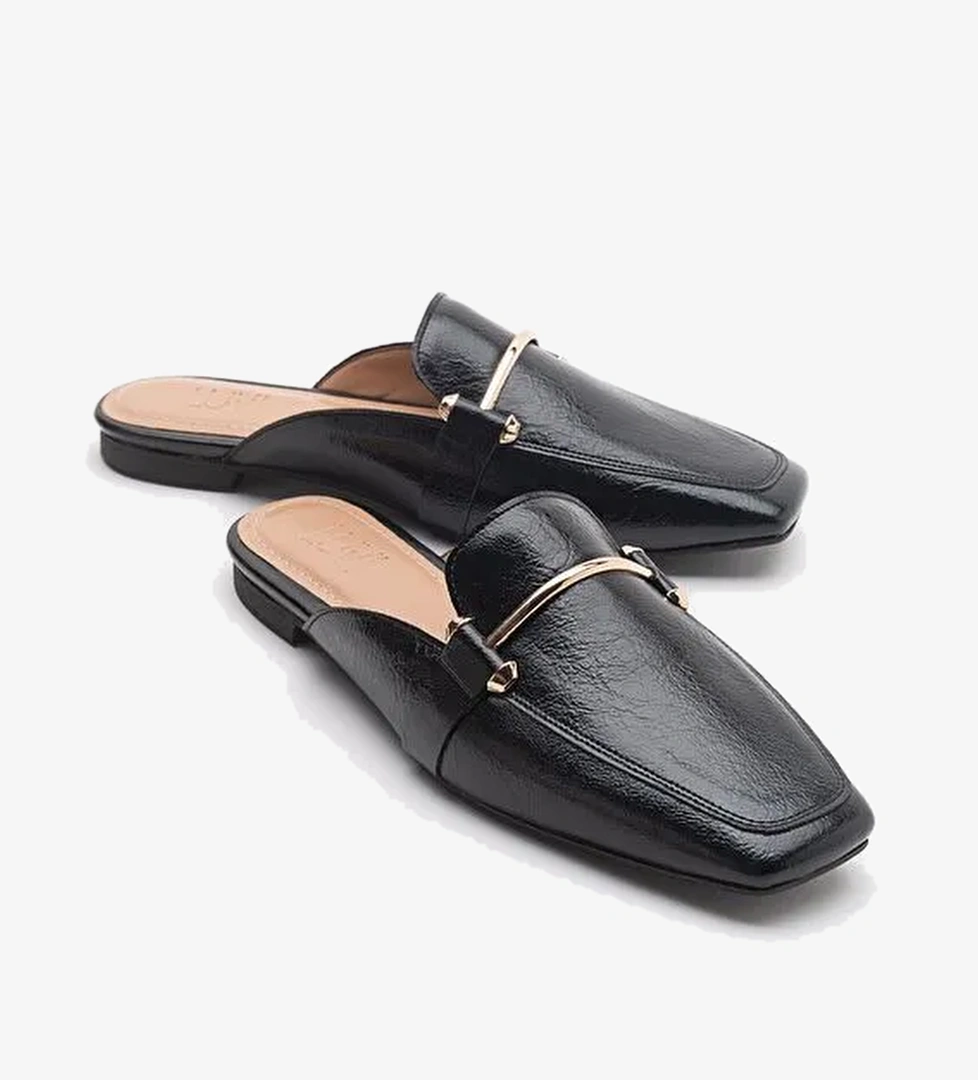 RONDA Siyah Kadın Terlik - Görsel 1