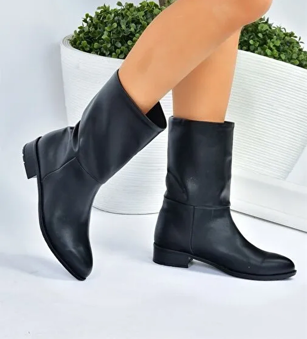 Siyah Düz Taban Günlük Kadın Bot L726597709 - Görsel 1