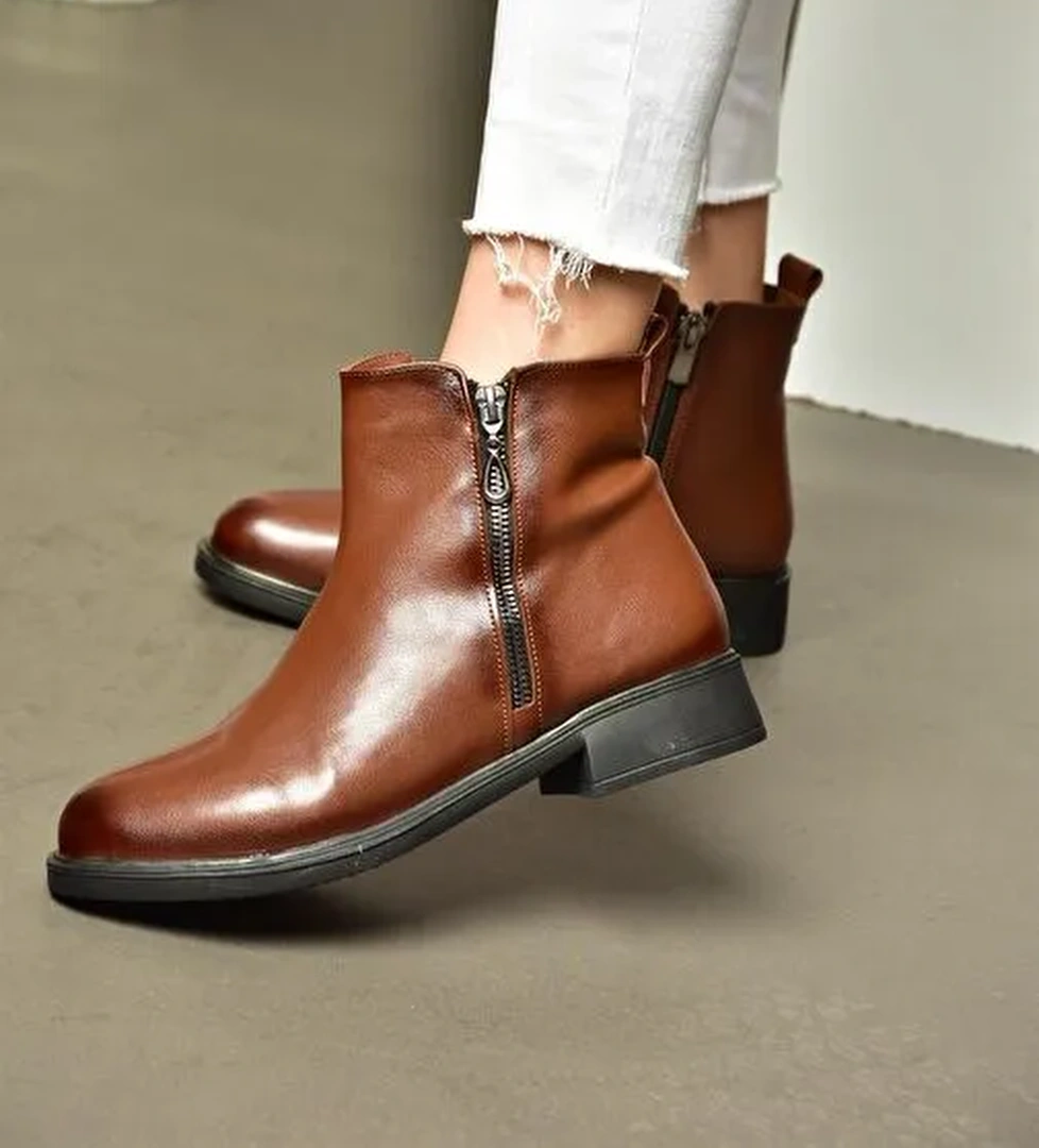 R374050409 Taba Alçak Tabanlı Kadın Bot - Görsel 1