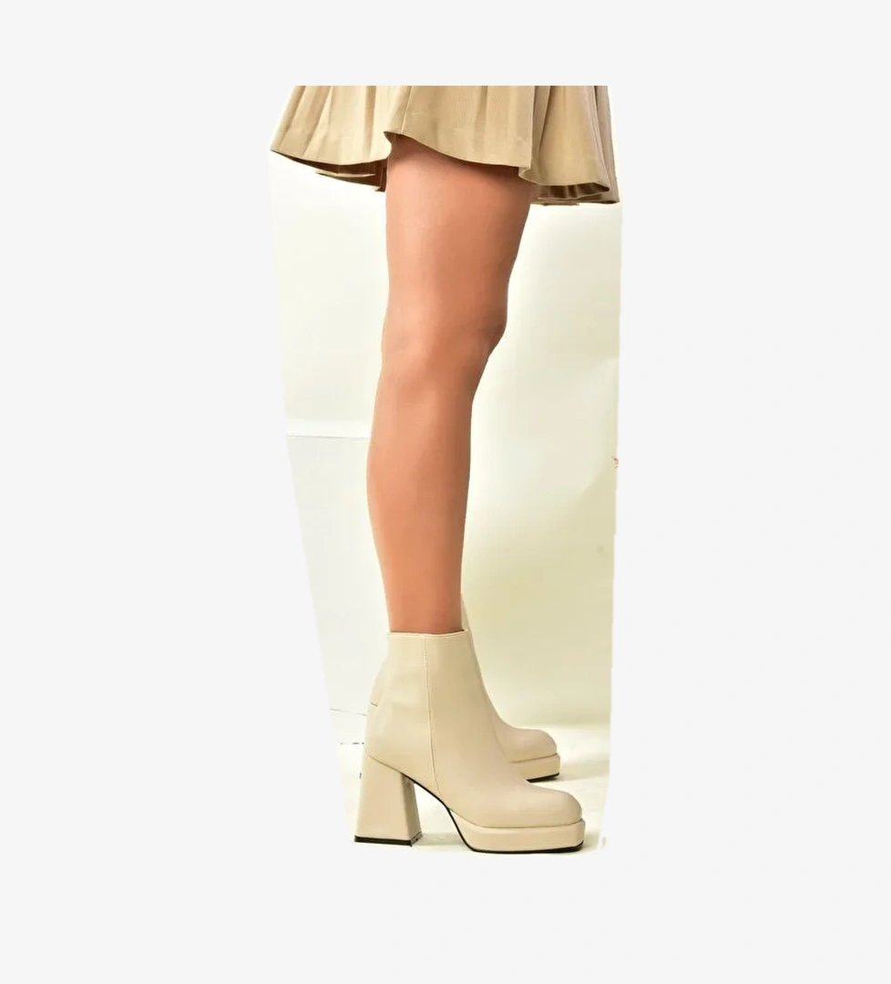 Bej Platform Taban Kadın Bot N282190809 - Görsel 1
