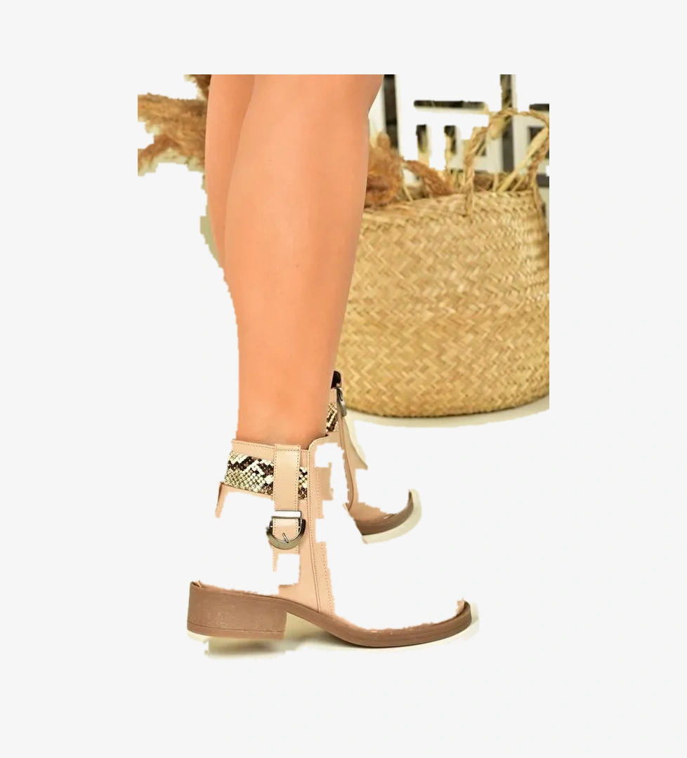 Ten Alçak Topuklu Günlük Kadın Bot N518400109 - Görsel 1