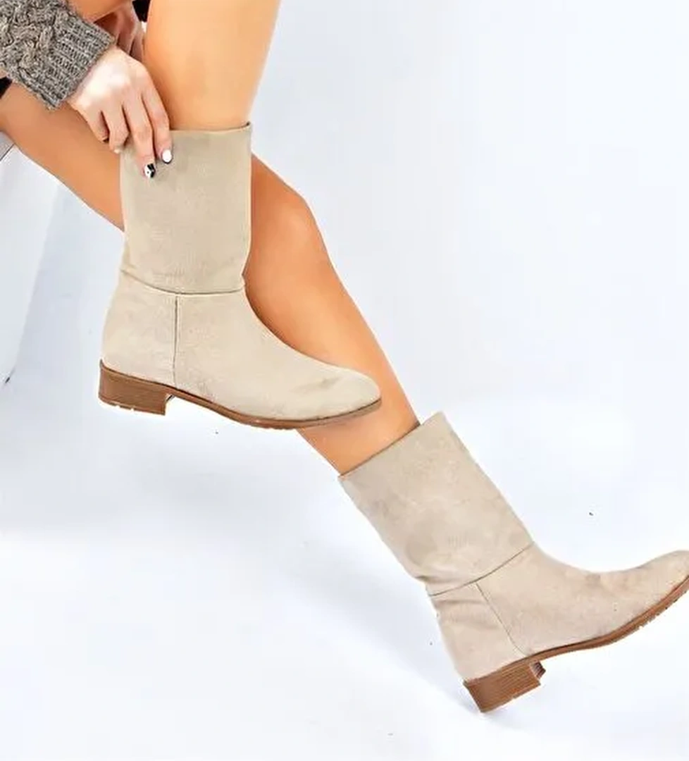 Ten Süet Düz Taban Günlük Kadın Bot L726597702 - Görsel 1