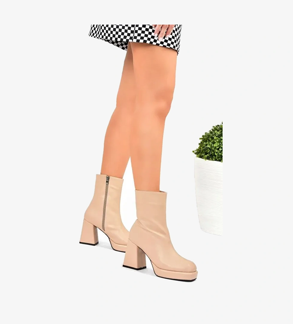 Ten Kalın Topuklu Günlük Kadın Bot L282190209 - Görsel 1