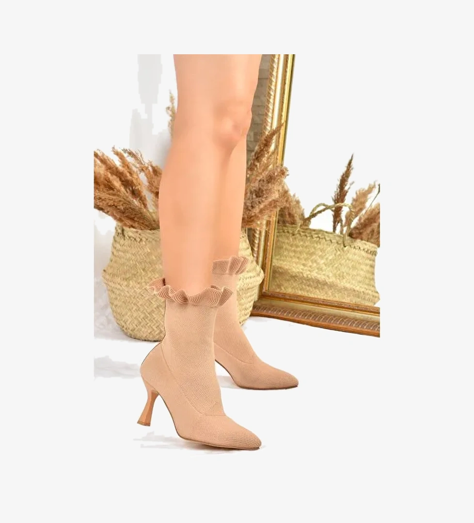 Ten Triko İnce Topuklu Kadın Bot L799584057 - Görsel 1