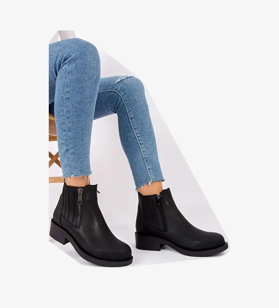 Siyah Kadın Bot G674120609 - Görsel 1